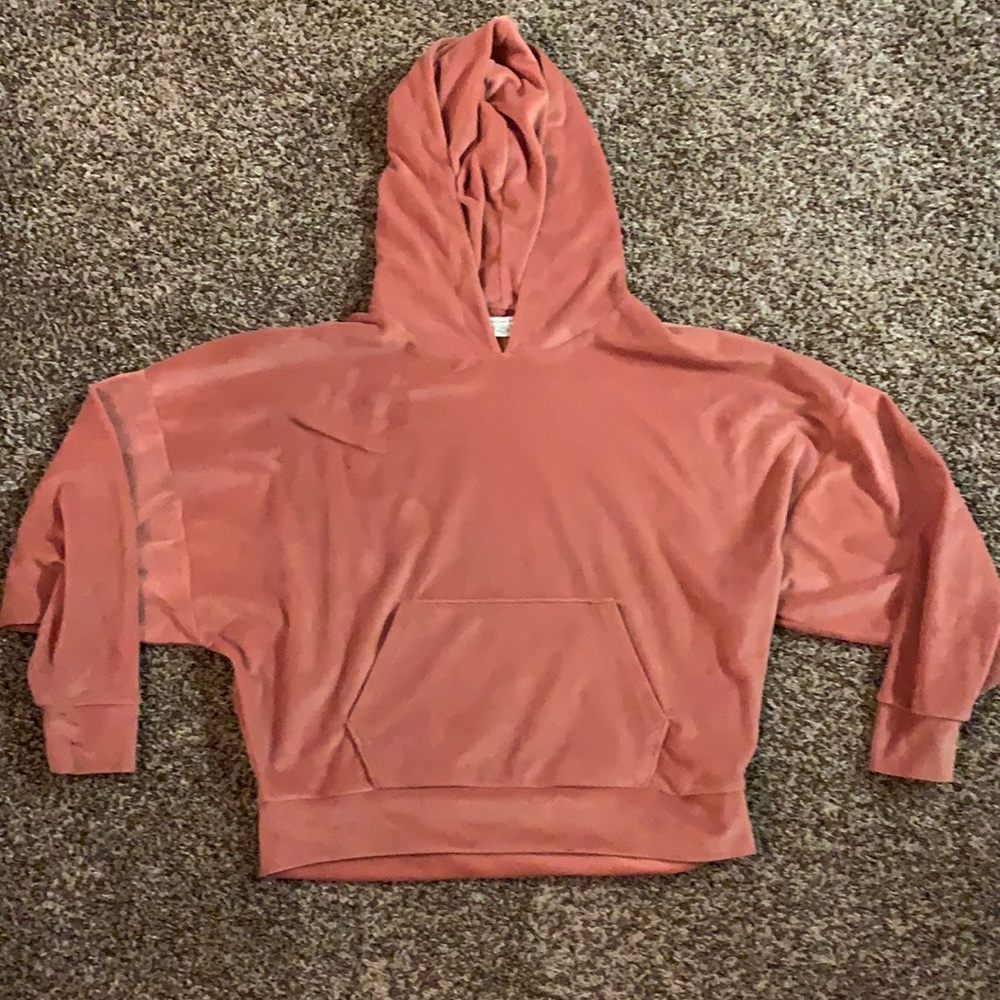 Velvet oversized hoodie